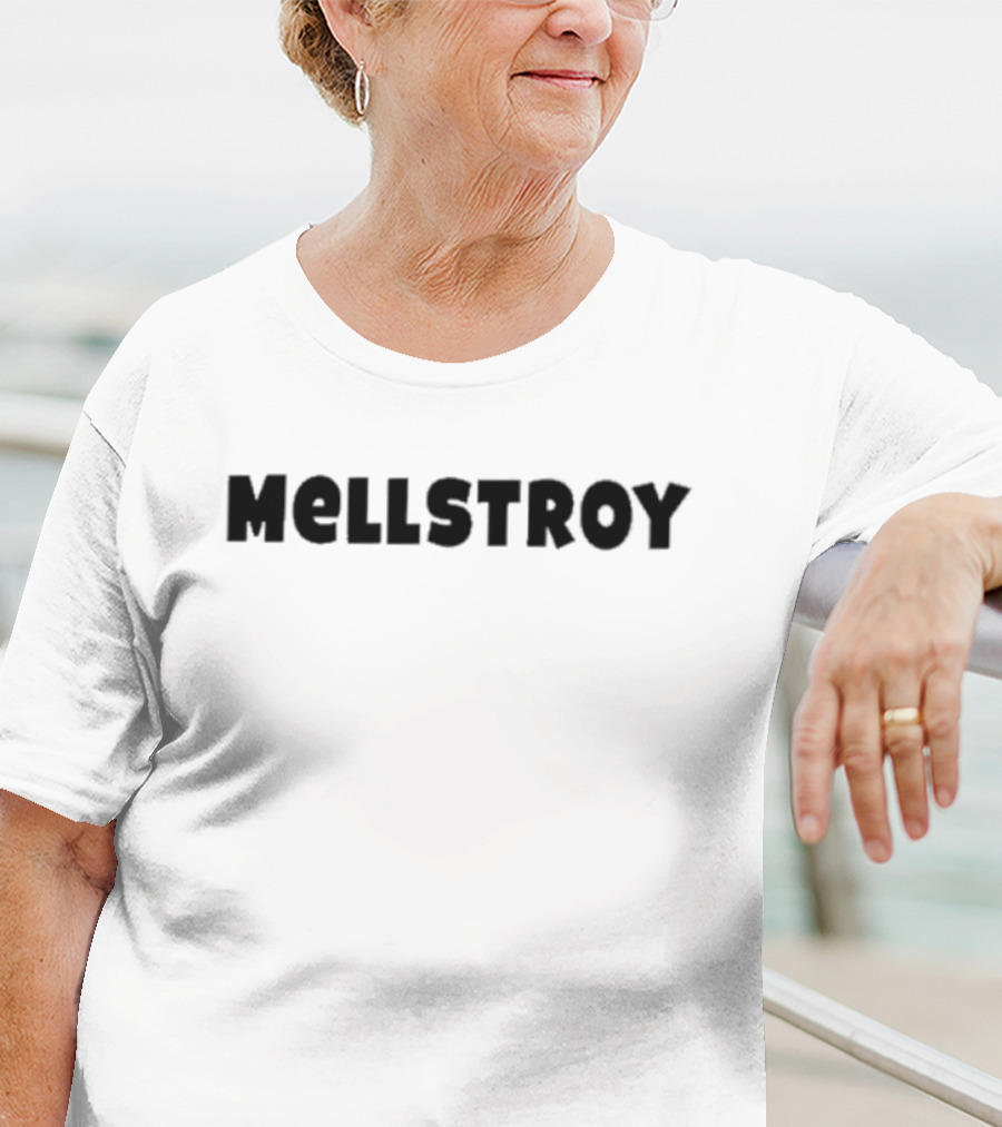 Mellstroy Text Bold Typography T-Shirt