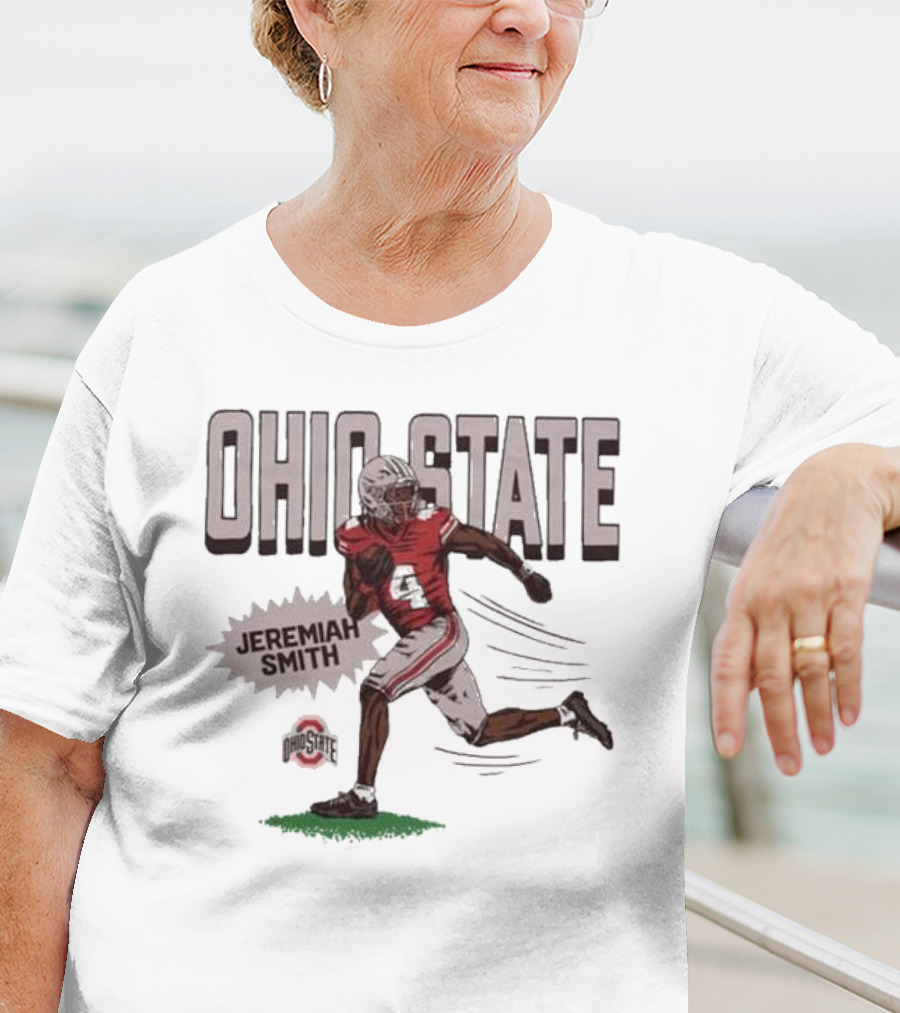 Ohio State Jeremiah Smith Football Player Graphic Sports T-Shirt