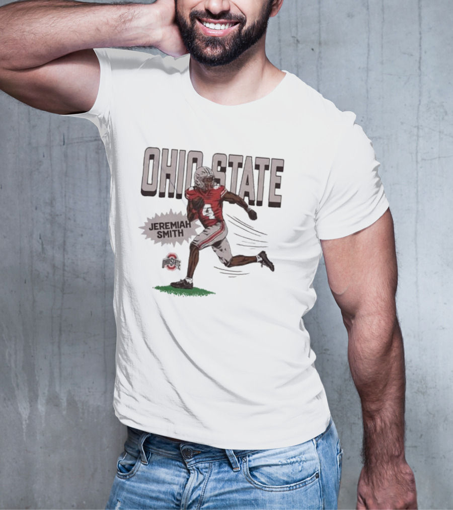 Ohio State Jeremiah Smith Football Player Graphic Sports T-Shirt