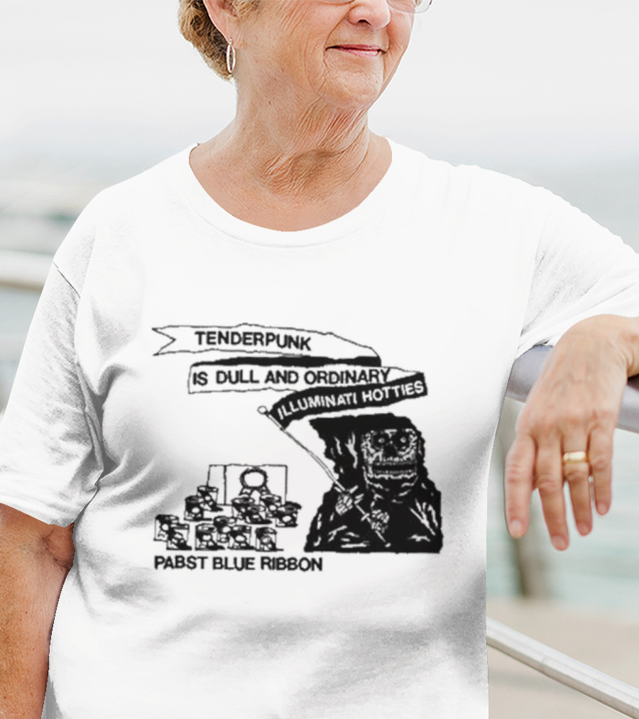 Tenderpunk Is Dull And Ordinary Illuminati Hotties Pabst Blue T-Shirt