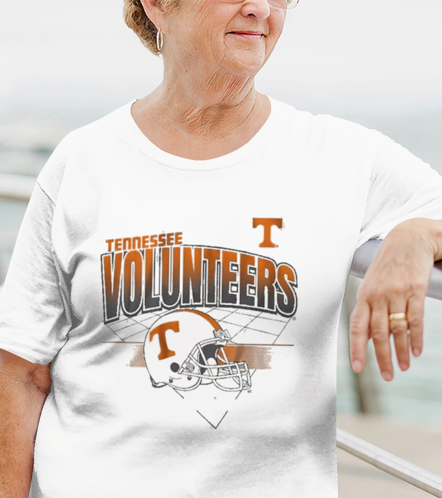 Tennessee Volunteers Football Helmet Knoxville Grid T-Shirt