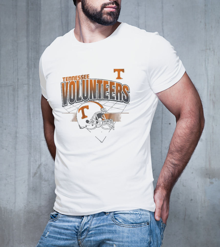 Tennessee Volunteers Football Helmet Knoxville Grid T-Shirt