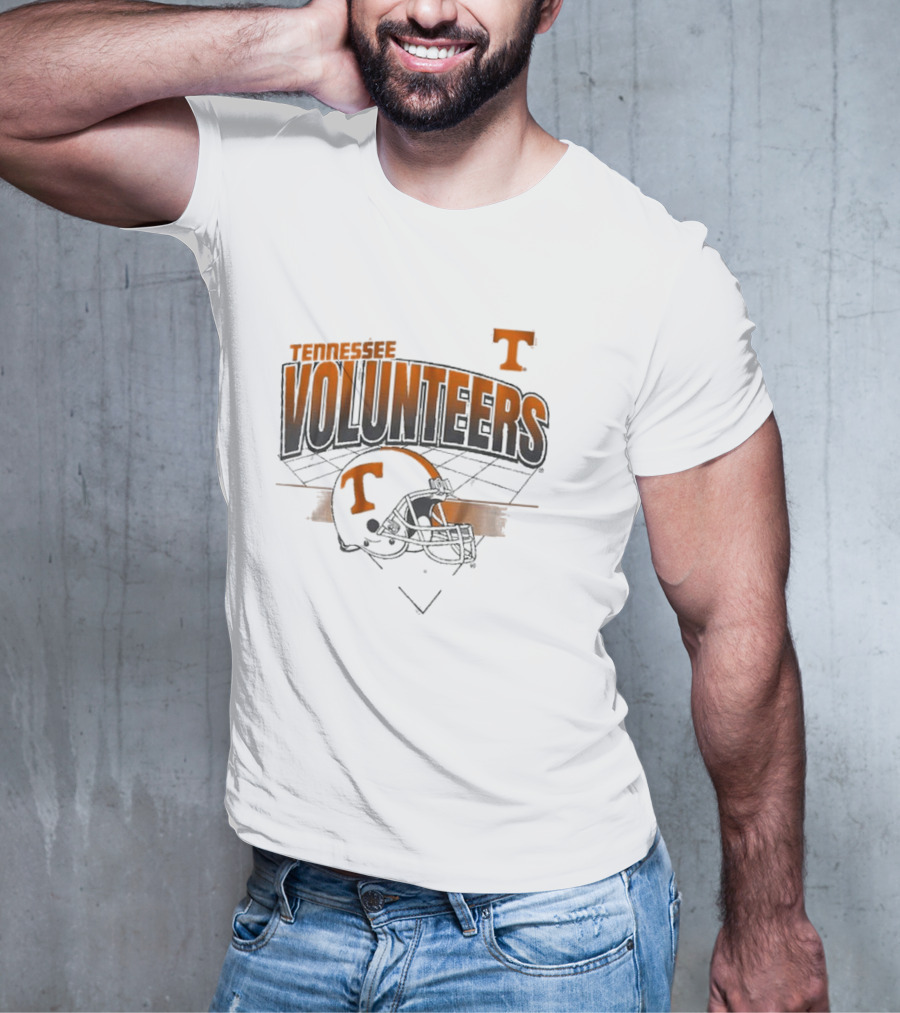 Tennessee Volunteers Football Helmet Knoxville Grid T-Shirt