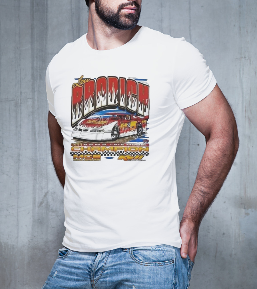 Lou Brodich Champion MCB Kell 5 Super Dirt Late Model 1999 Vintage Racing T-Shirt