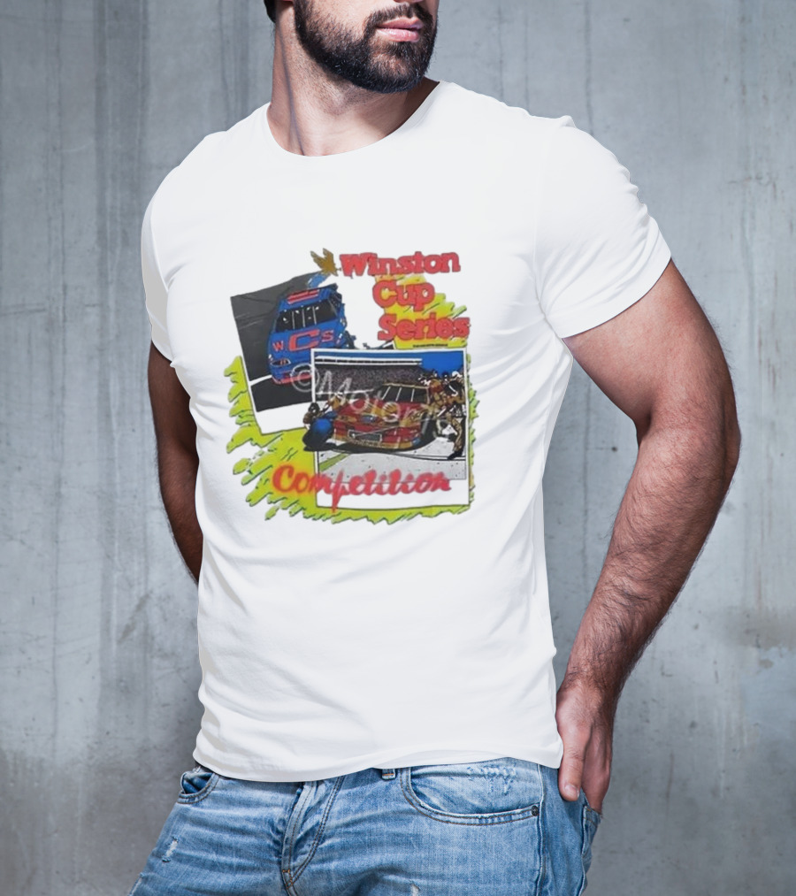 Winston Cup Series Competition Vintage New In Bag 1990 NASCAR T-Shirt