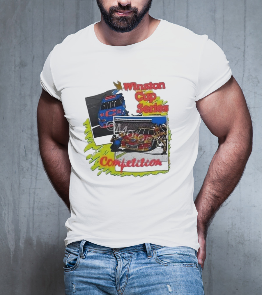 Winston Cup Series Competition Vintage New In Bag 1990 NASCAR T-Shirt