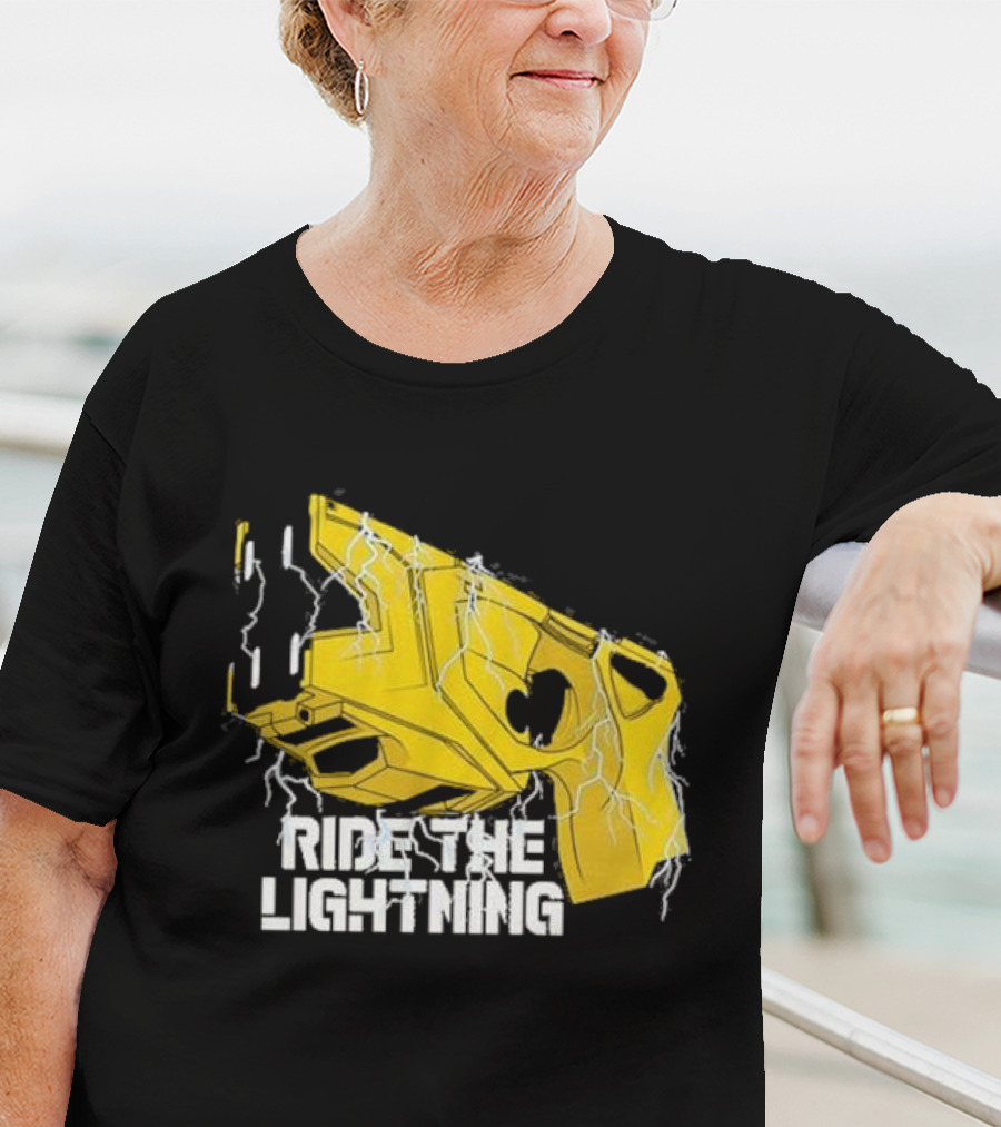 Ride The Lightning CBC Yellow Gun With Electric Bolts T-Shirt