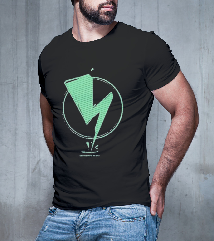 Sim The Beautiful People Lightning Bolt Circle T-Shirt