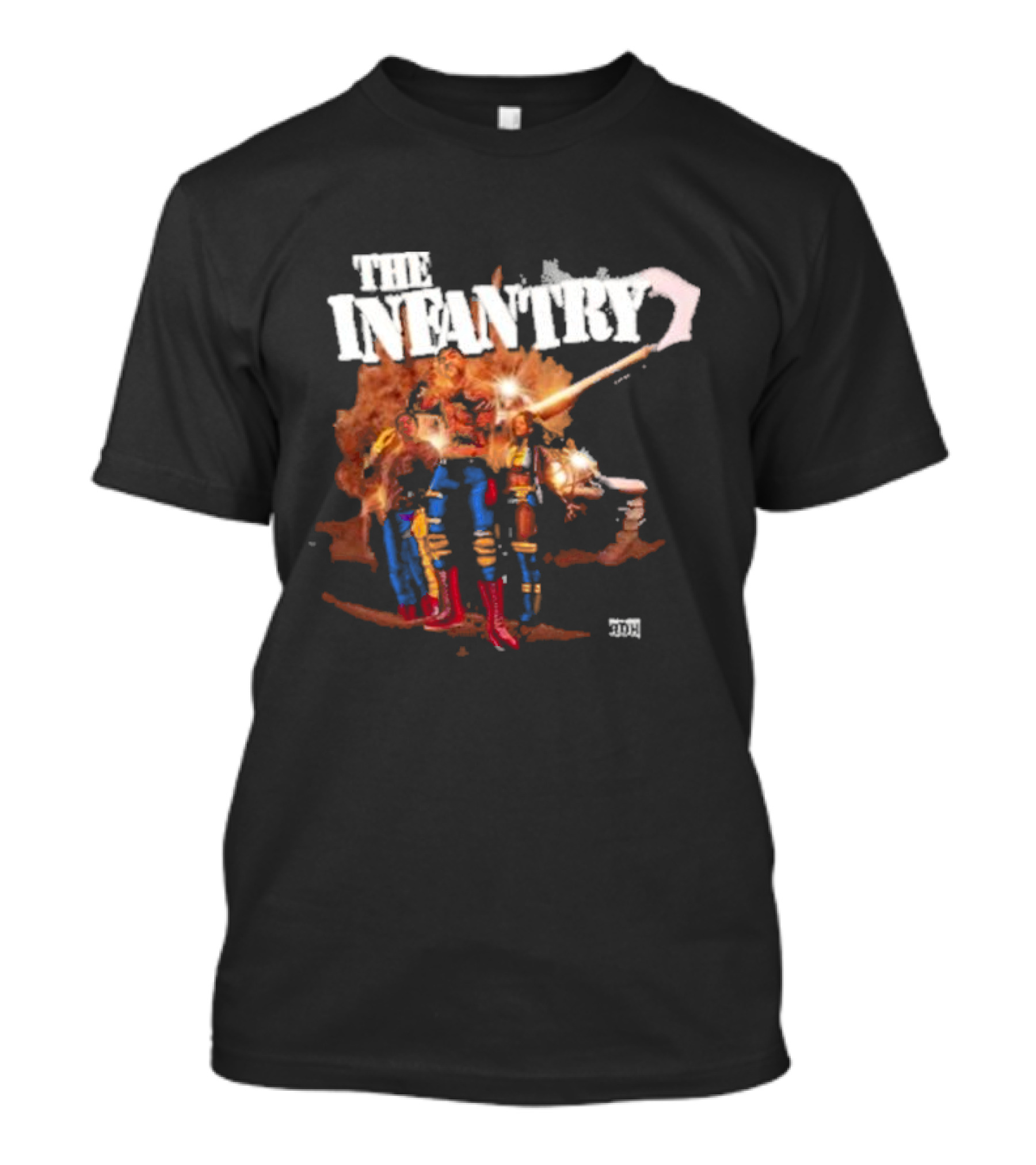 The Infantry Return Fire Comic Action Heroes T-Shirt