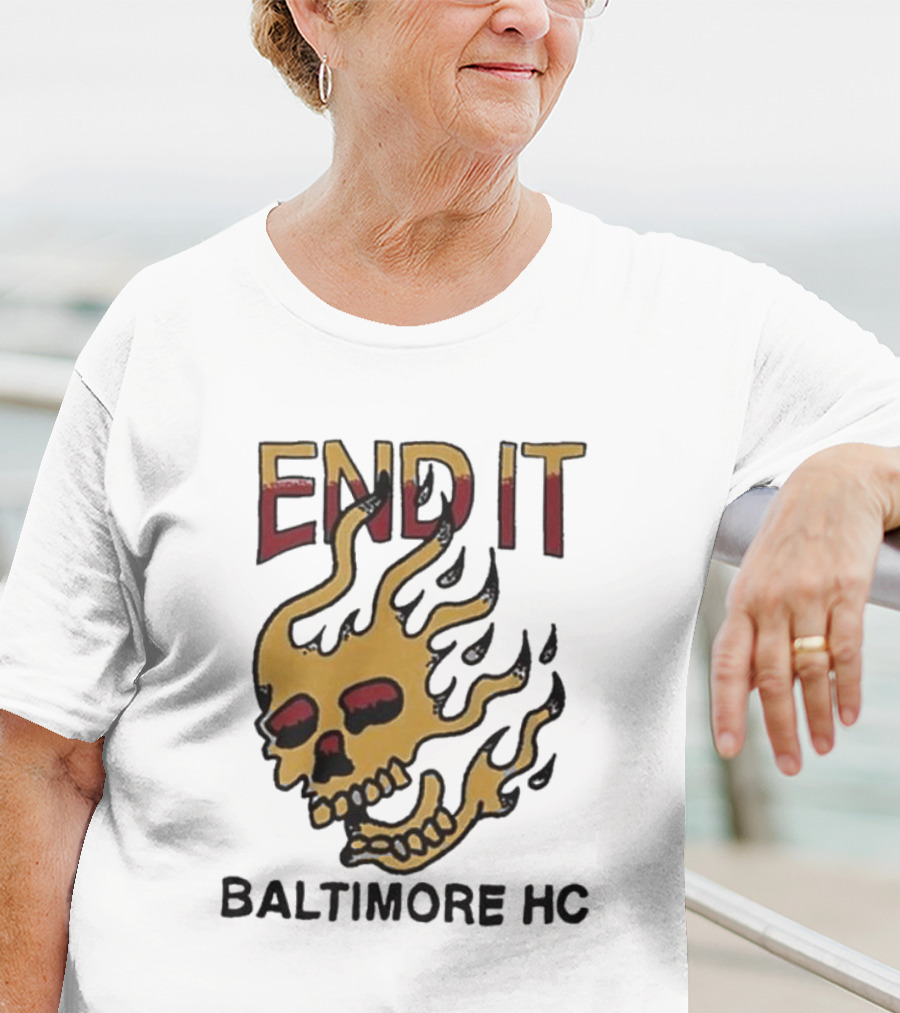 End It Baltimore HC Skull Flame T-Shirt