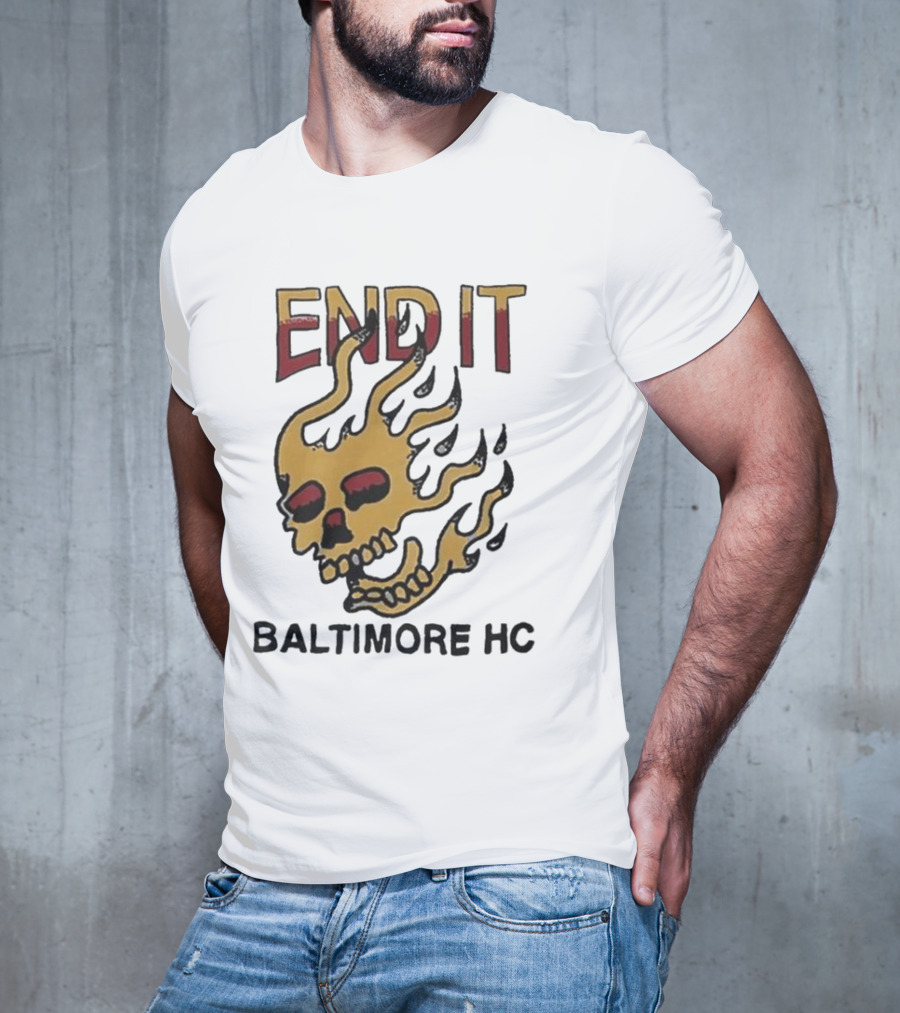 End It Baltimore HC Skull Flame T-Shirt