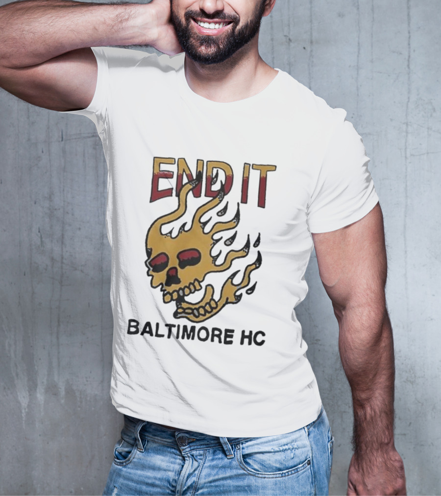 End It Baltimore HC Skull Flame T-Shirt