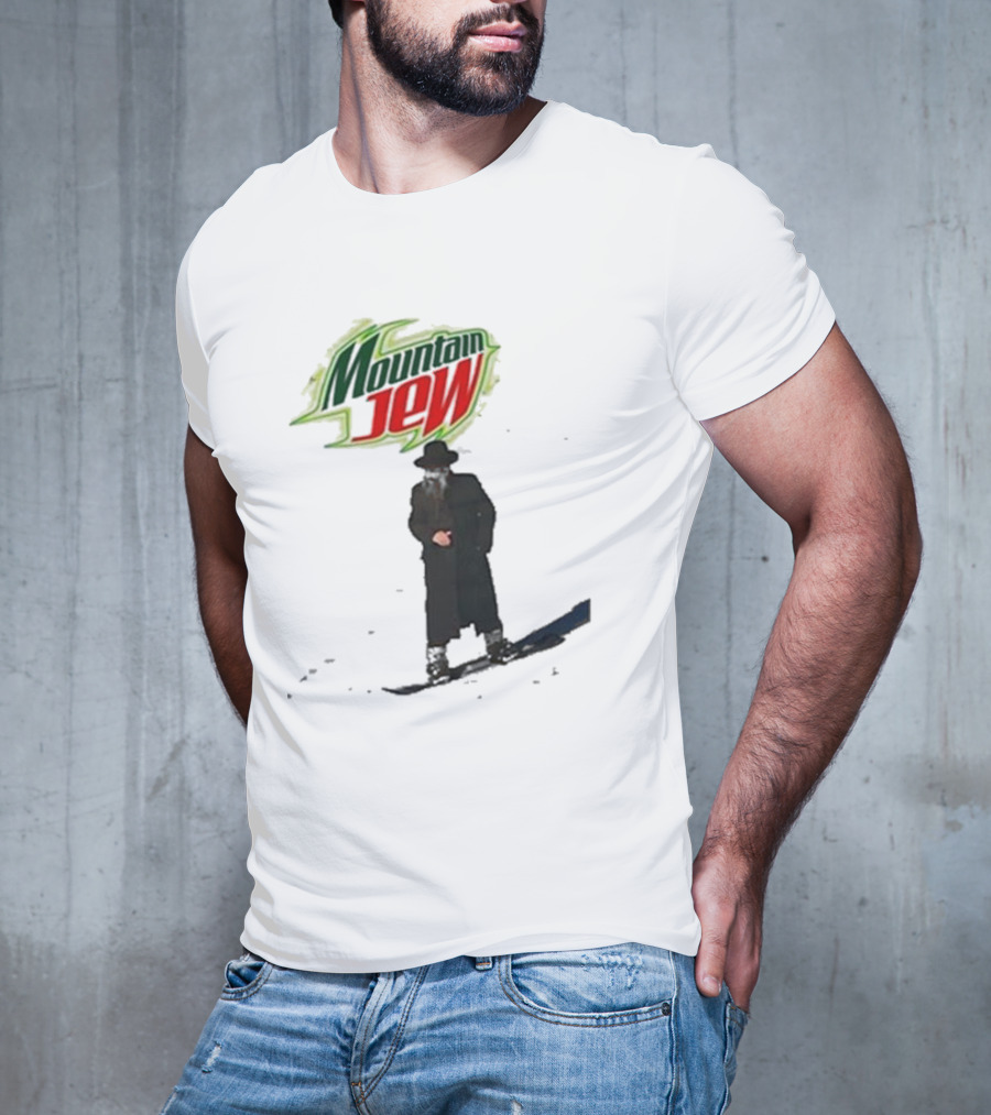 Mountain Jew Funny Ahh Tees Jewish Skiing T-Shirt