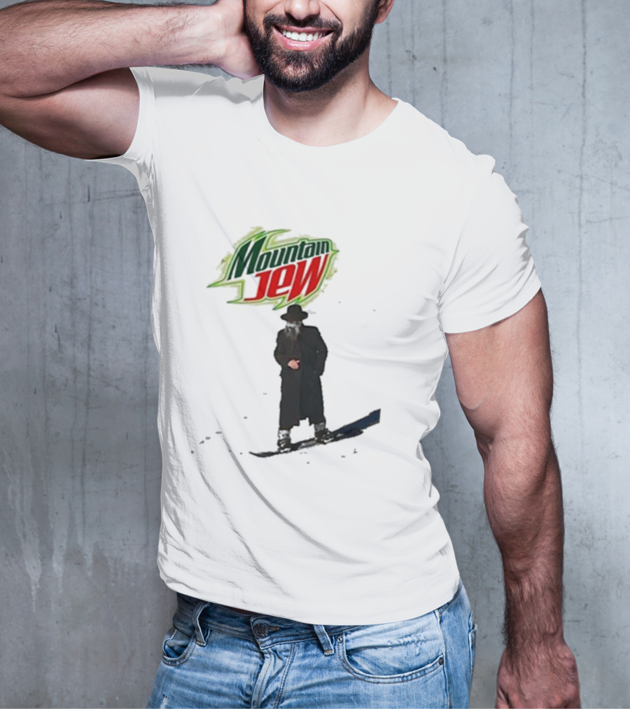 Mountain Jew Funny Ahh Tees Jewish Skiing T-Shirt