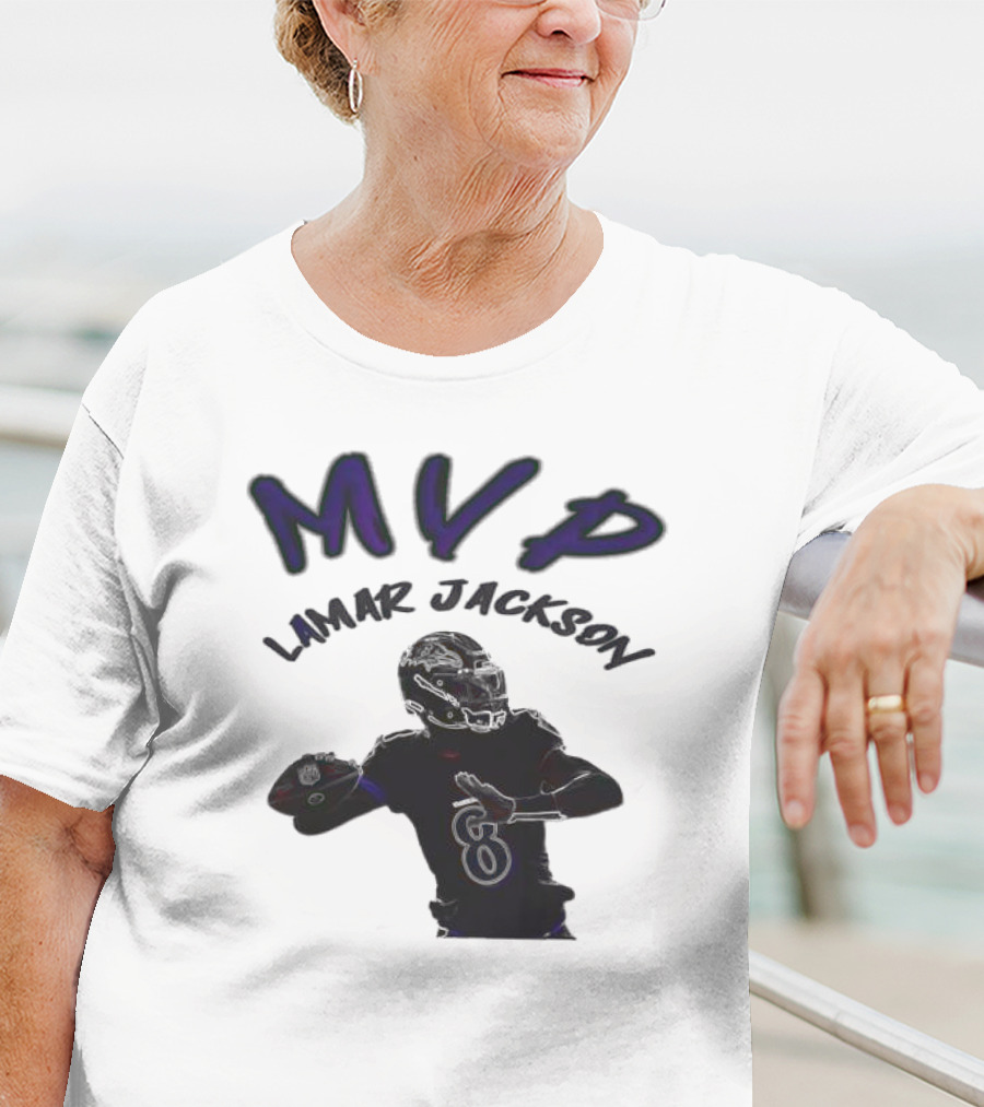MVP Lamar Jackson Baltimore Ravens Quarterback T-Shirt