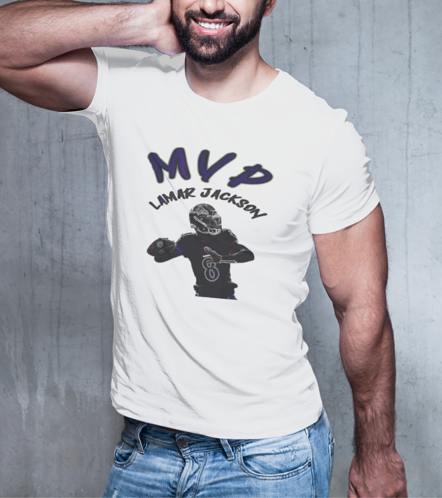 MVP Lamar Jackson Baltimore Ravens Quarterback T-Shirt