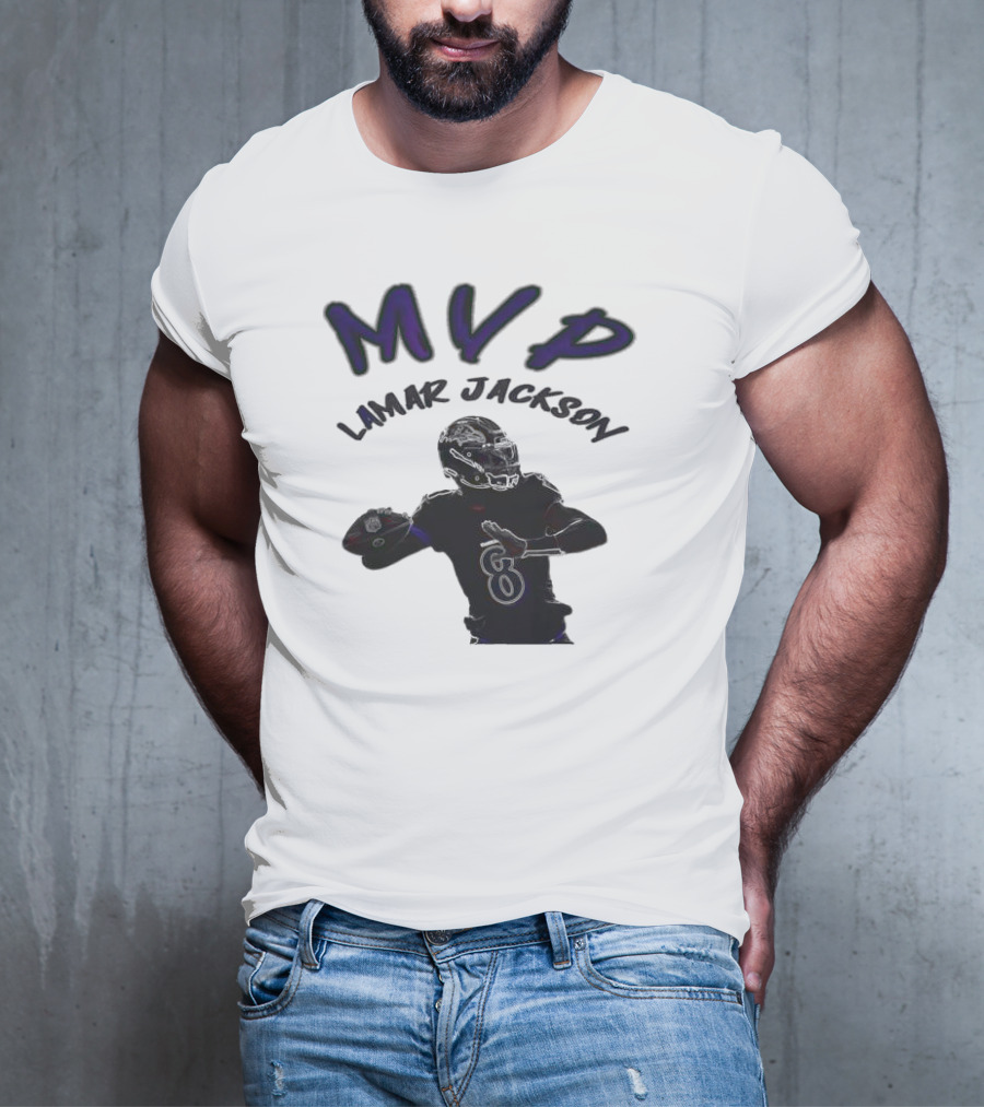 MVP Lamar Jackson Baltimore Ravens Quarterback T-Shirt