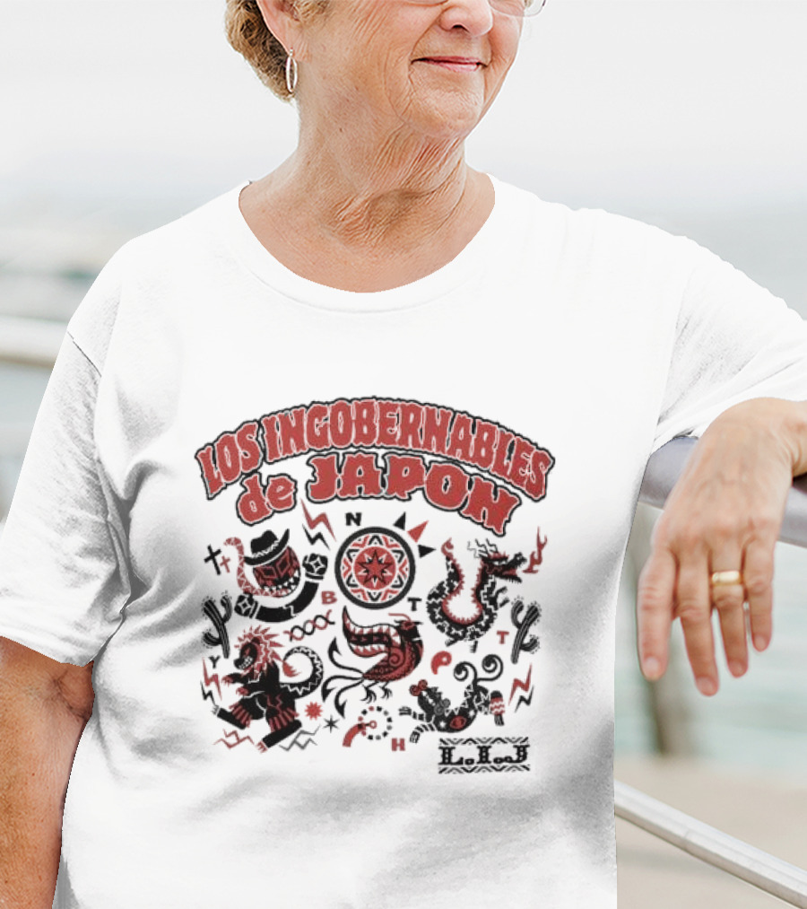 Los Ingobernables De Japon Mural De LIJ Light Beige T-Shirt