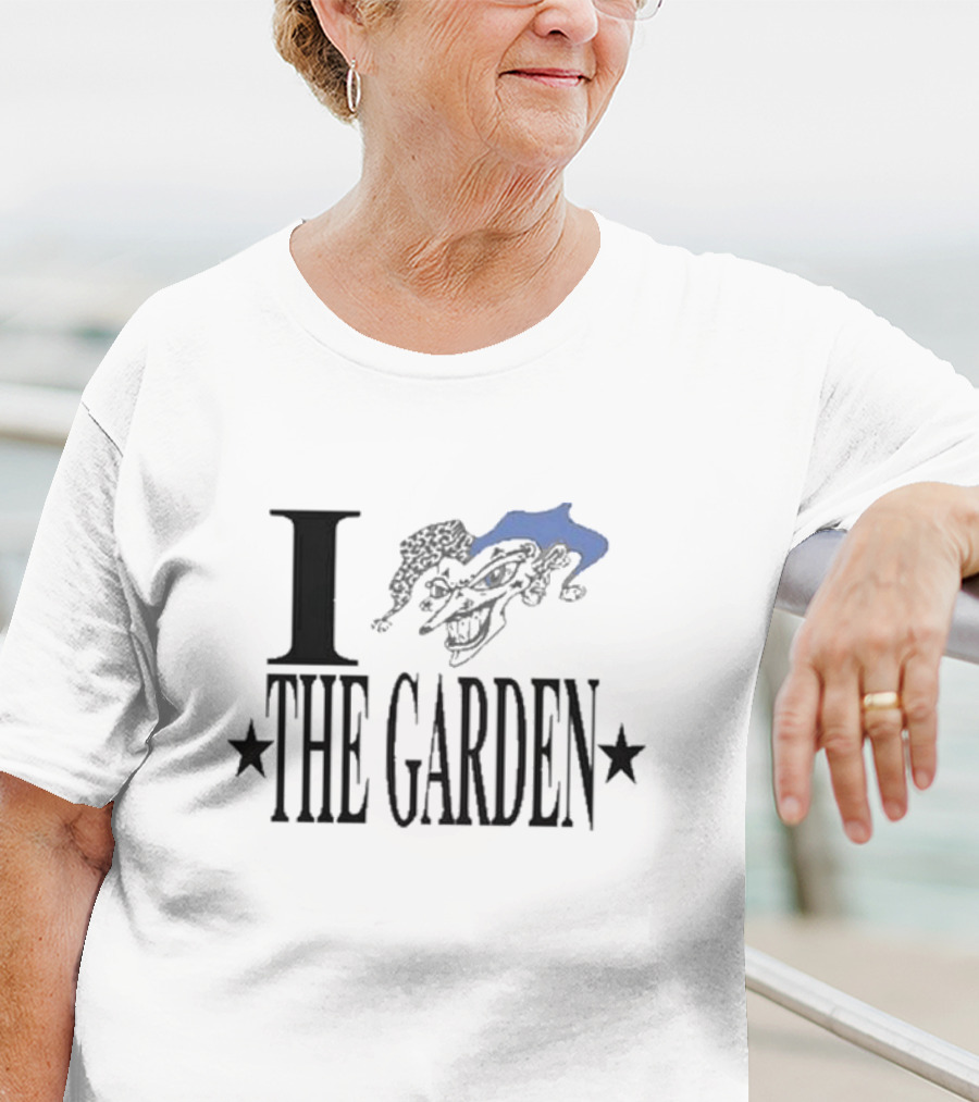 I Love The Garden Jester Face Stars T-Shirt