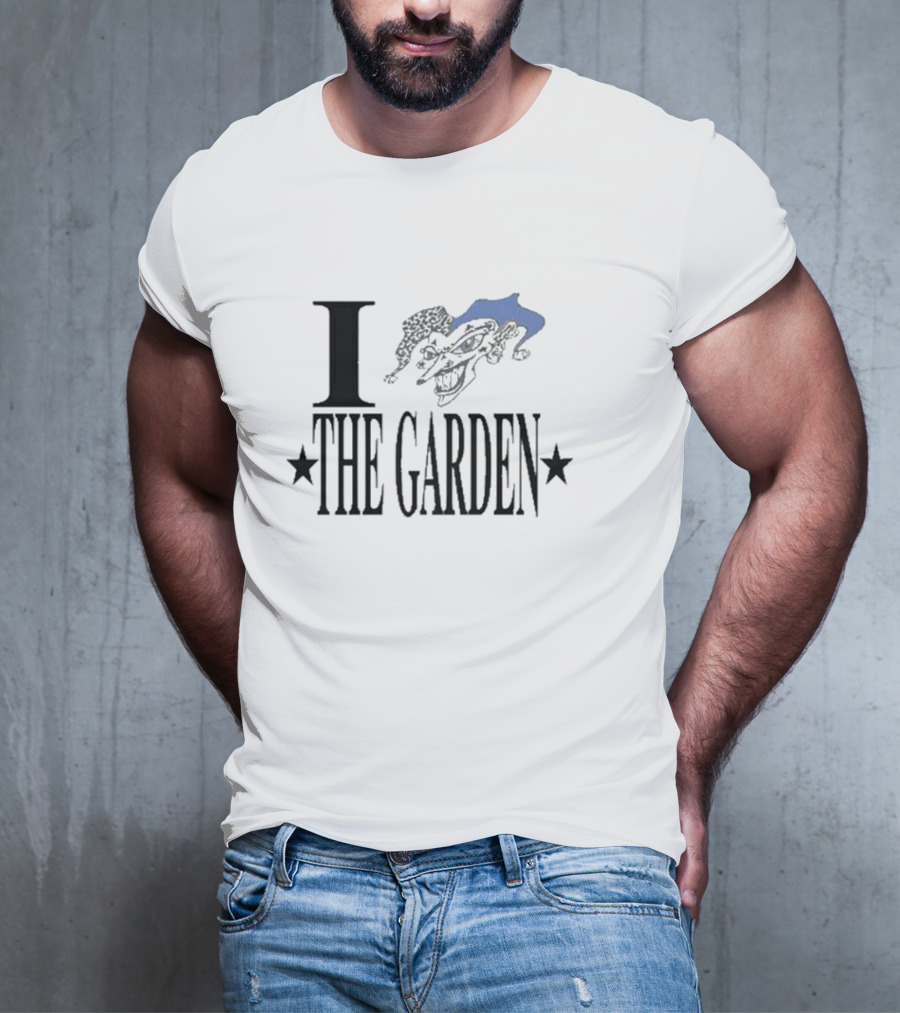 I Love The Garden Jester Face Stars T-Shirt