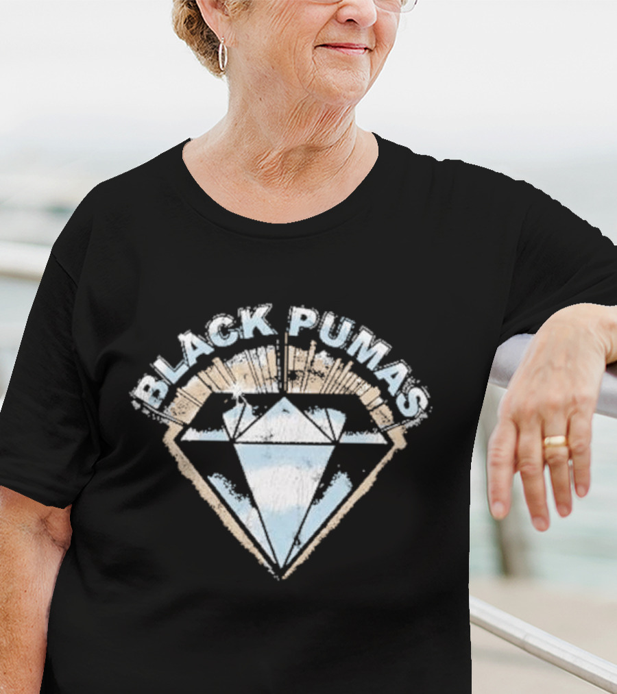 Black Pumas Diamond Retro T-Shirt