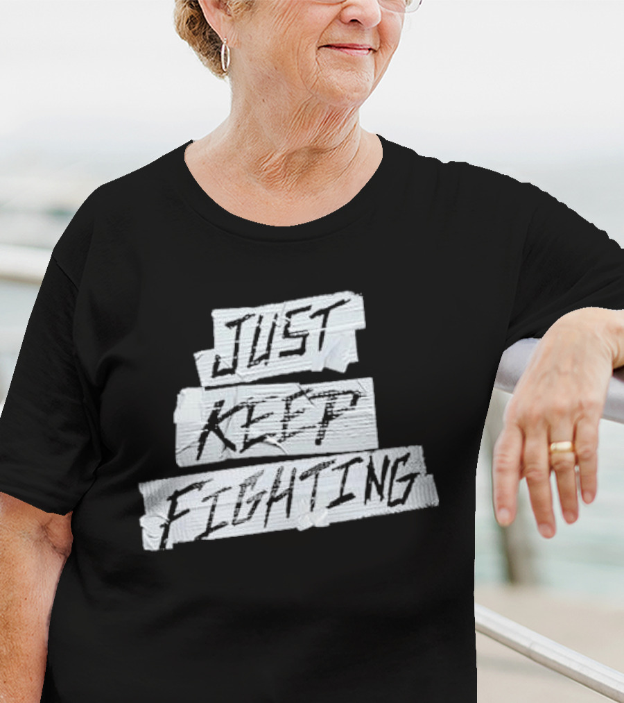 Kevin Owens Just Keep Fighting Blackout T-Shirt