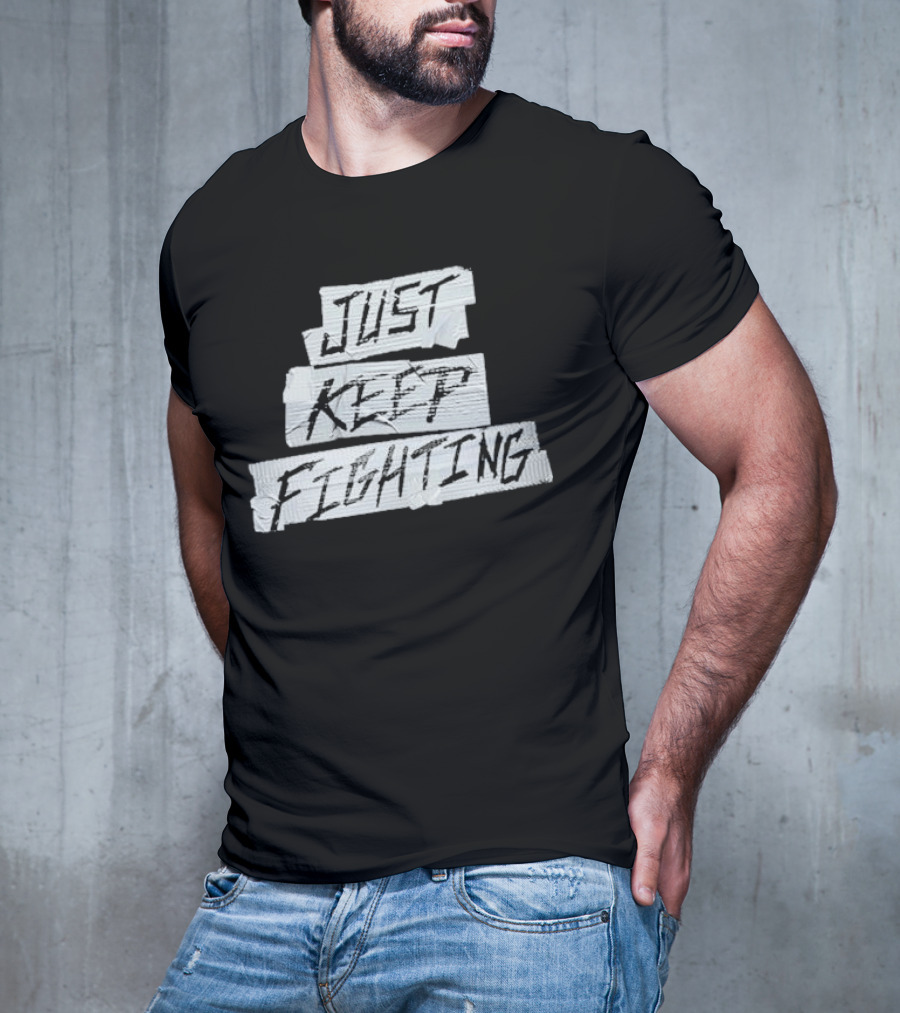 Kevin Owens Just Keep Fighting Blackout T-Shirt
