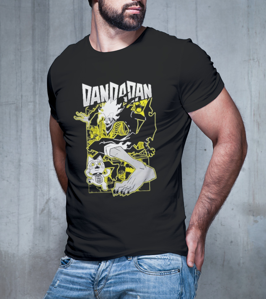 Dandadan Anime Manga Character Skeleton Creature Chase T-Shirt