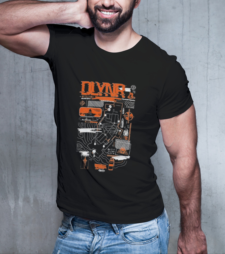 DLVNR Nuketown Orange Map T-Shirt