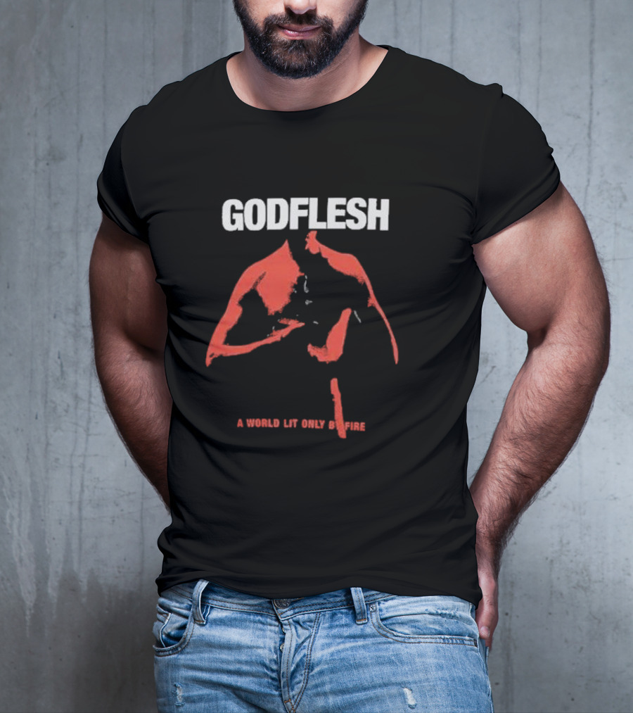 Godflesh A World Lit Only By Fire Red T-Shirt