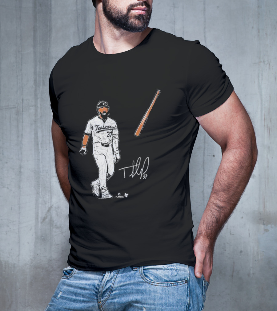 Teoscar Hernandez 37 Baseball Bat Flip Signature Players T-Shirt