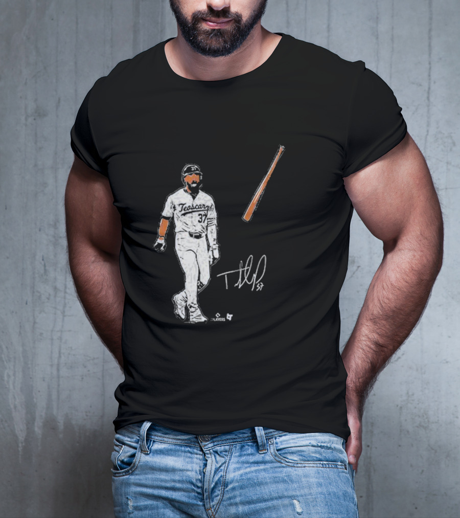 Teoscar Hernandez 37 Baseball Bat Flip Signature Players T-Shirt