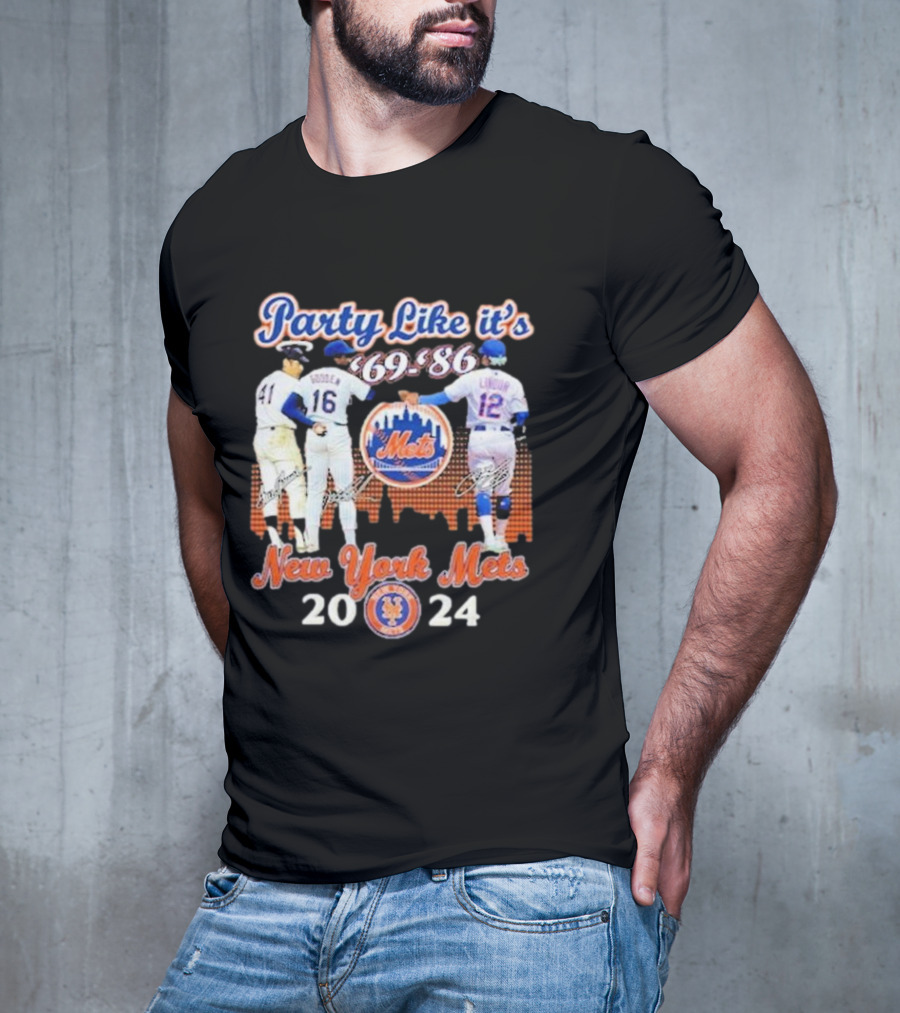 Party Like It’s ’69-’86 New York Mets T-Shirt
