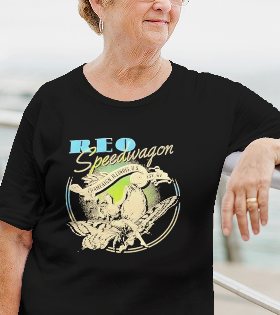 REO Speedwagon Champaign Illinois U.S. Est. 67 T-Shirt
