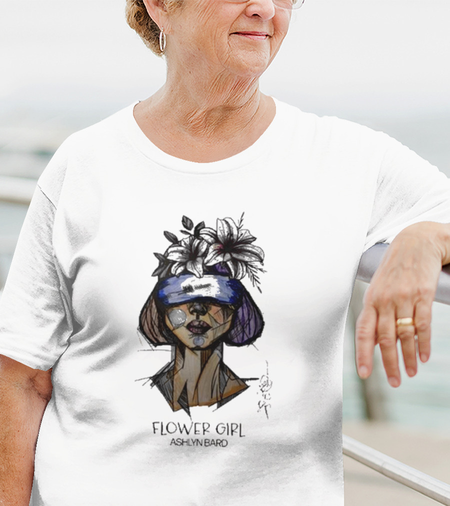Ashlyn Bard Flower Girl Abstract Floral Headpiece T-Shirt