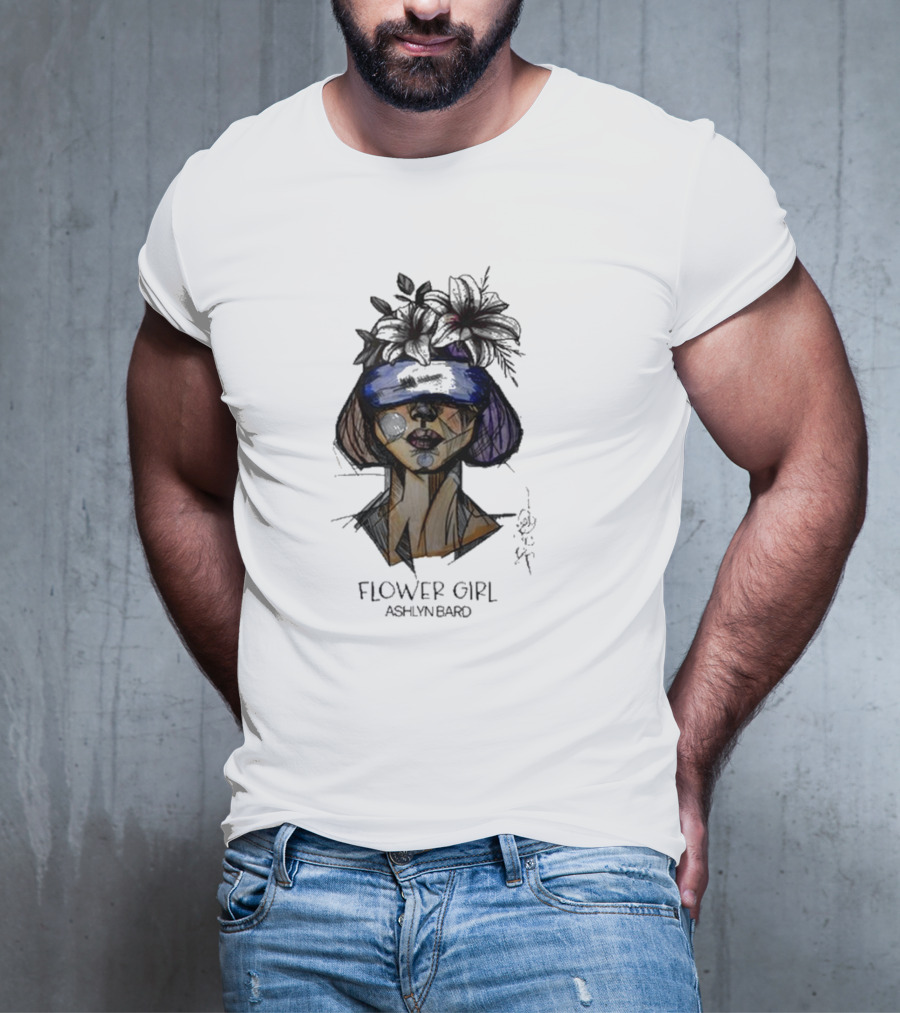 Ashlyn Bard Flower Girl Abstract Floral Headpiece T-Shirt