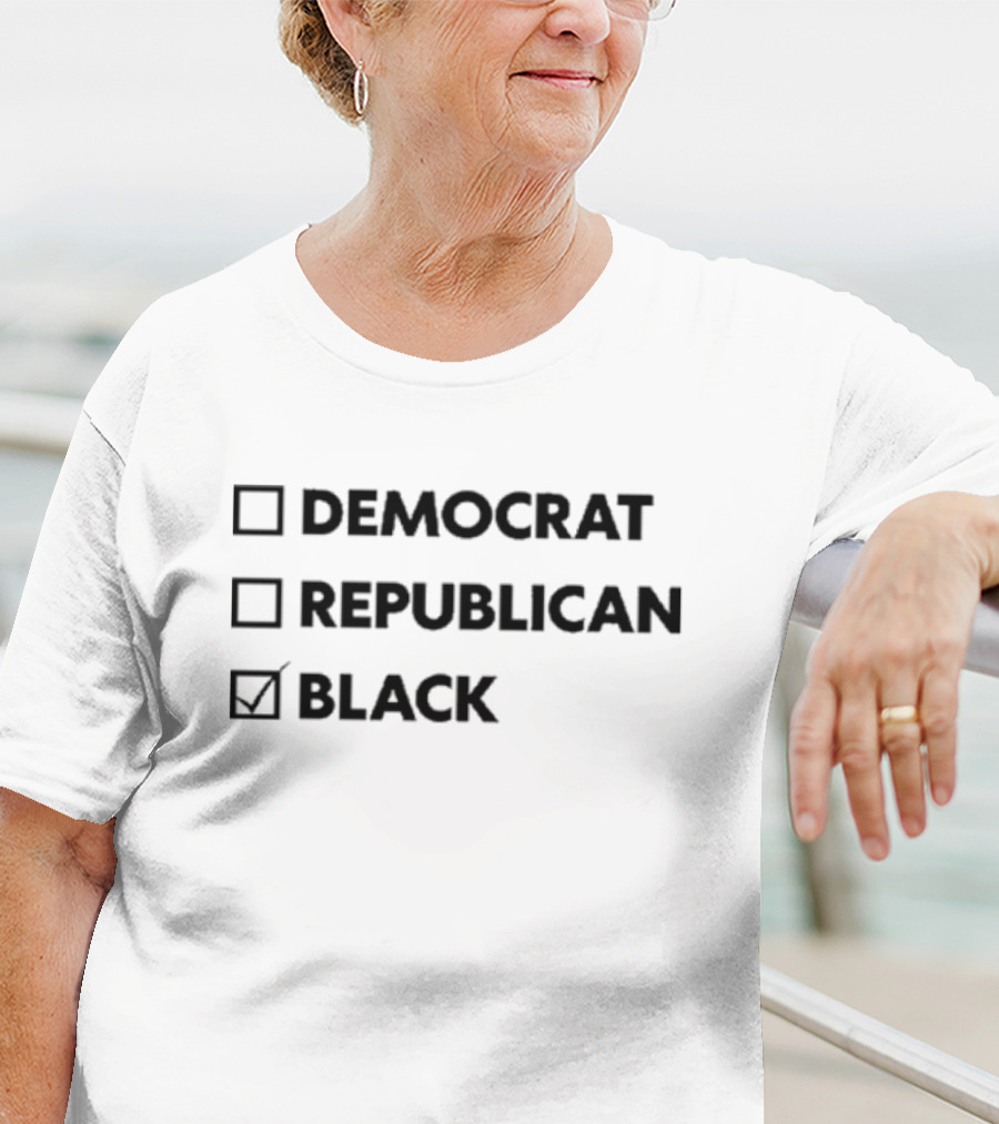 Democrat Republican Black Checkmark T-Shirt