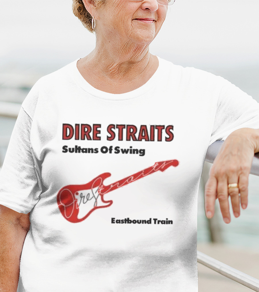 DIRE STRAITS Sultans Of Swing Eastbound Train Vintage Guitar T-Shirt