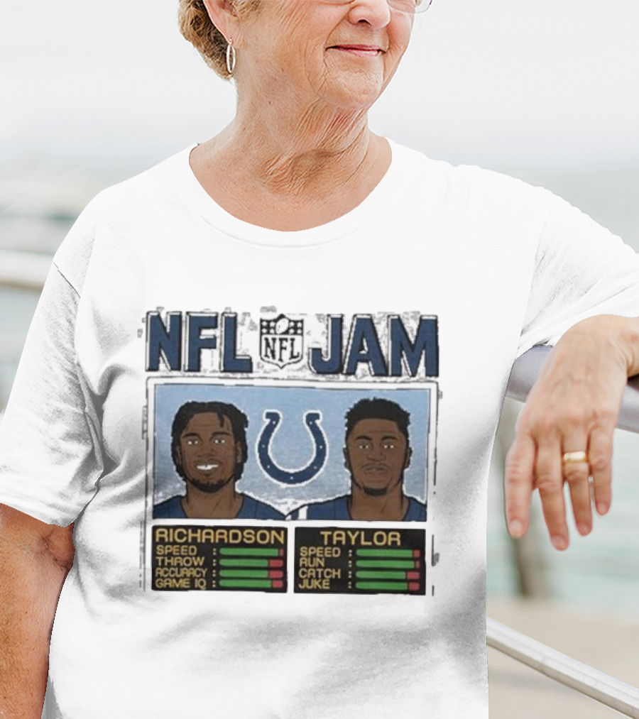 NFL Jam Colts Richardson Taylor Speed Throw Run Catch Juke Game IQ T-Shirt