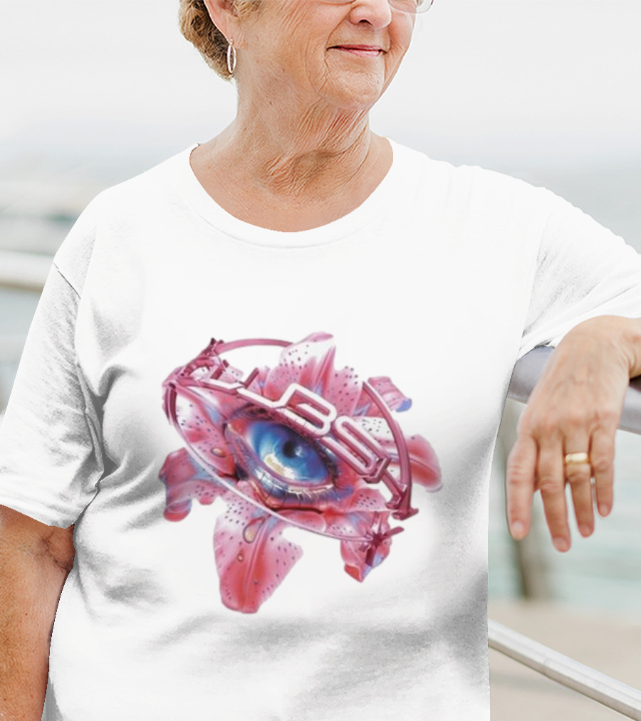 Shygirl Club Shy Inna Eye Vision Flower 3D Elements T-Shirt