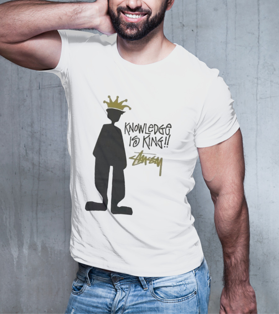 Stussy Knowledge Is King Silhouette With Crown T-Shirt