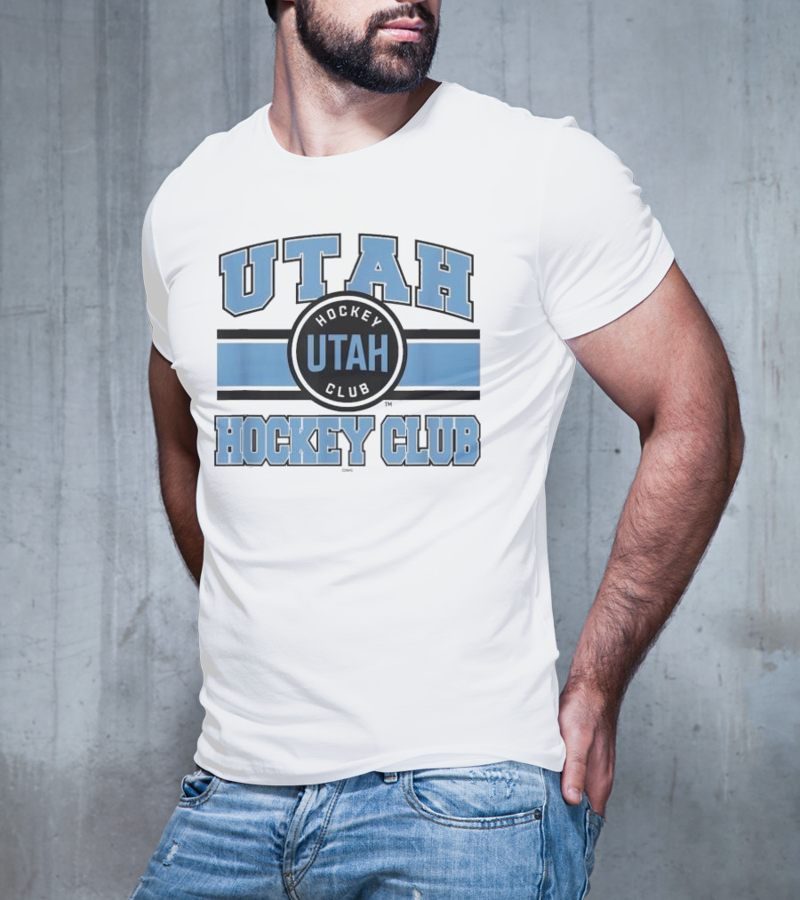 Utah Hockey Club Blue Stripe Licensed T-Shirt