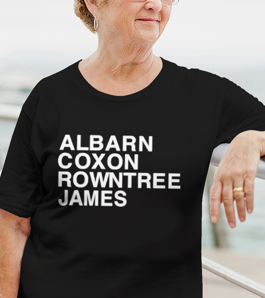 Albarn Coxon Rowntree James Blur Band Members Recognition T-Shirt