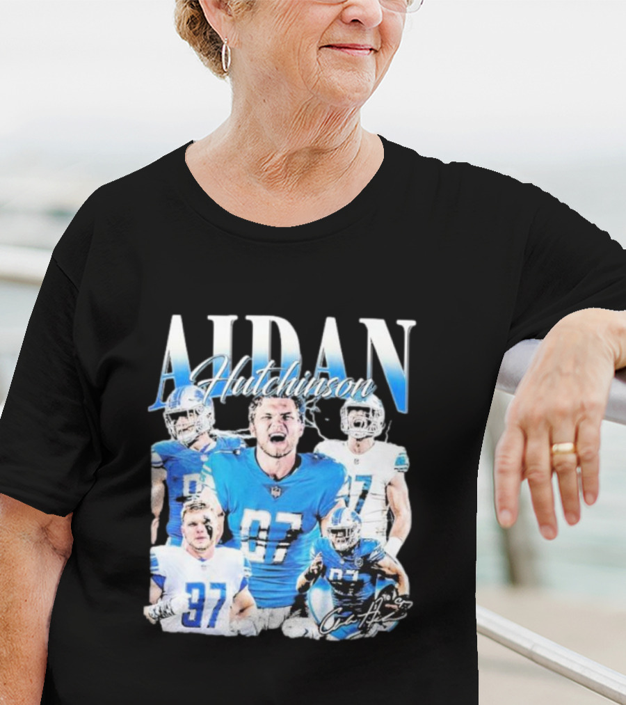 Aidan Hutchinson Detroit Lions 97 Football Star T-Shirt