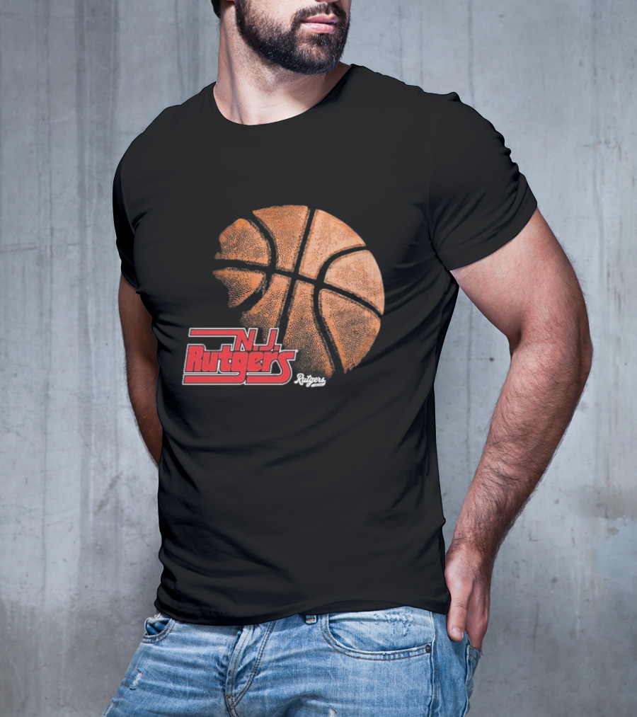 Rutgers Scarlet Knights NJ Basketball Retro T-Shirt