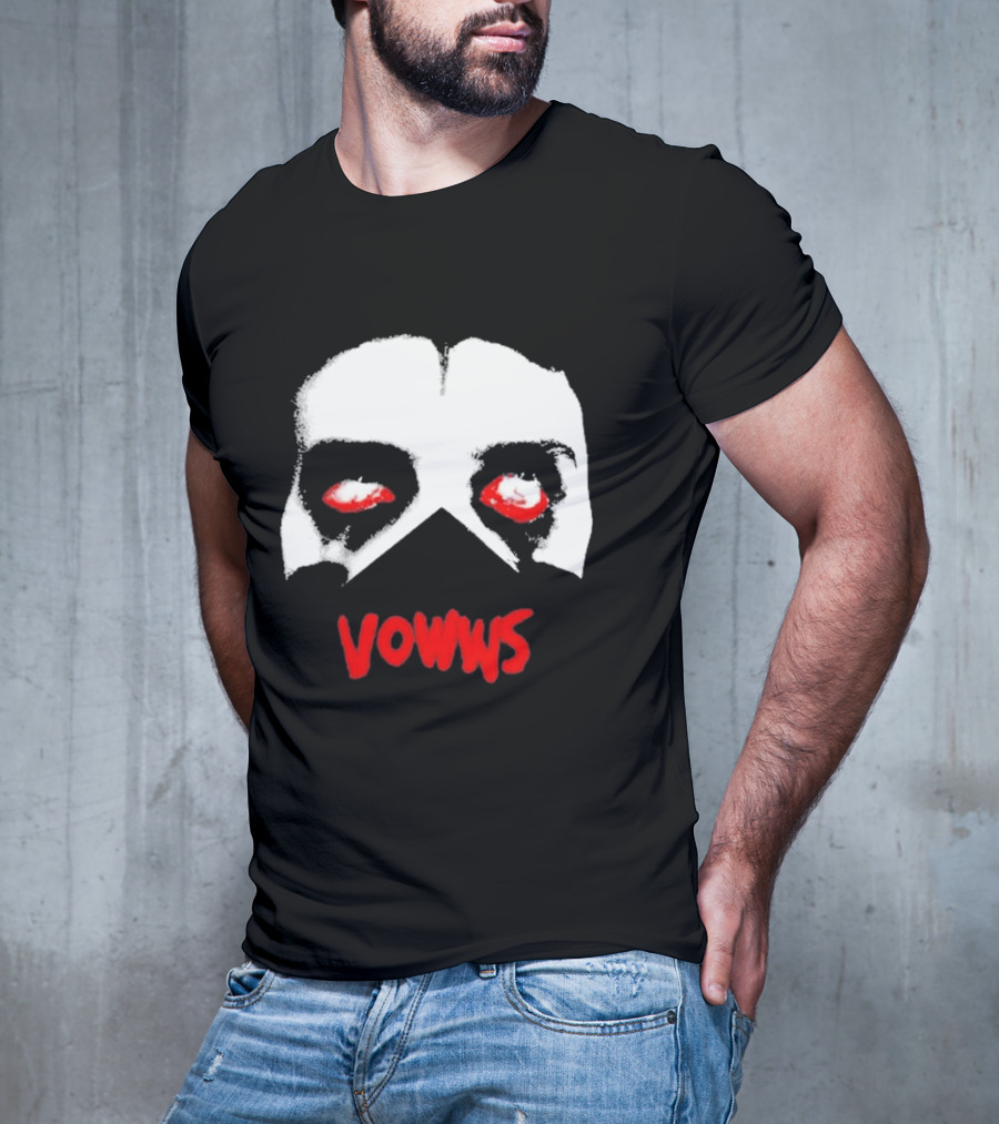 Vowws Hollow Face Red Eyes T-Shirt