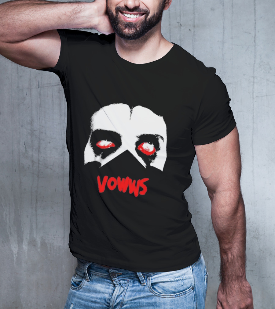 Vowws Hollow Face Red Eyes T-Shirt