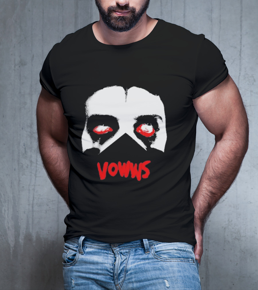 Vowws Hollow Face Red Eyes T-Shirt