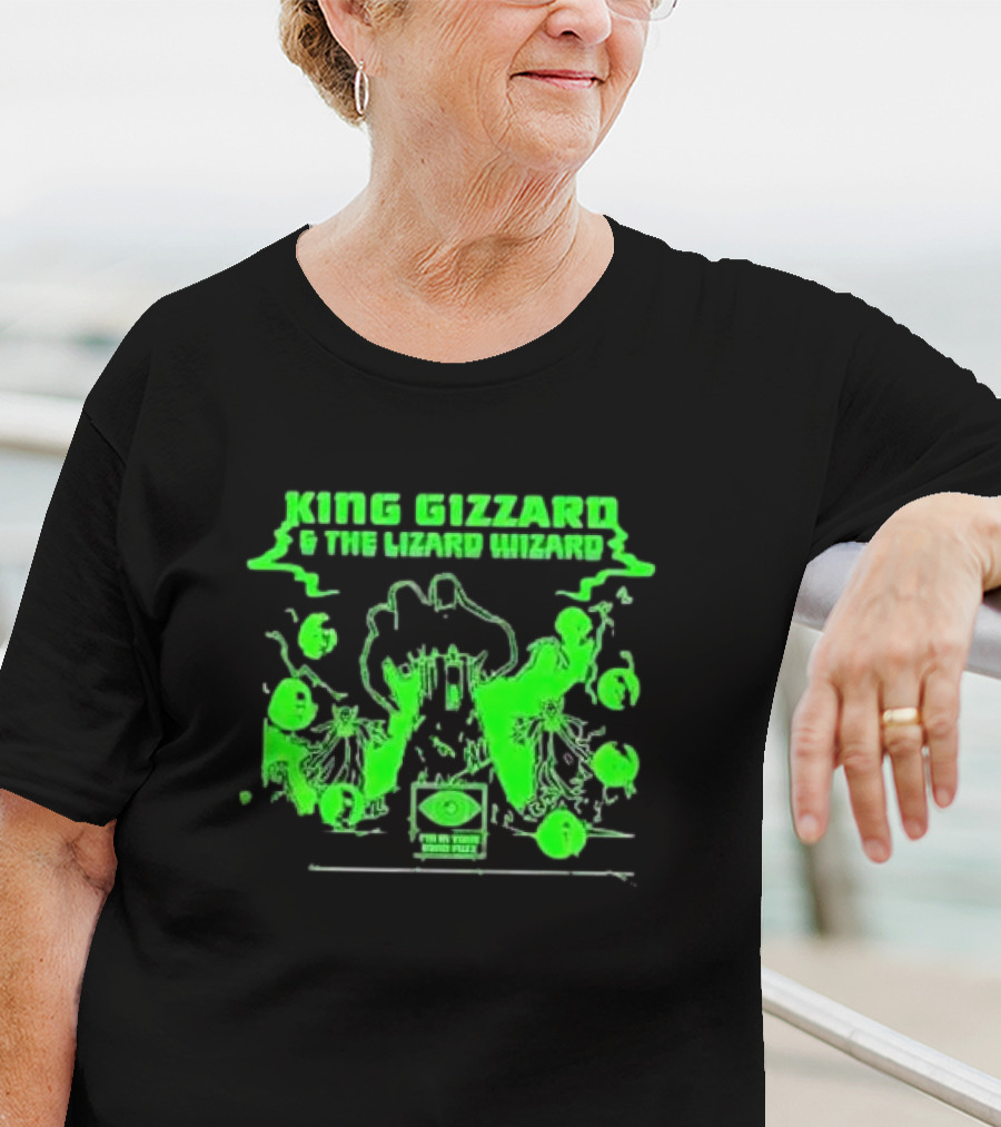King Gizzard And The Lizard Wizard I'm In Your Mind Fuzz Green Psychedelic T-Shirt