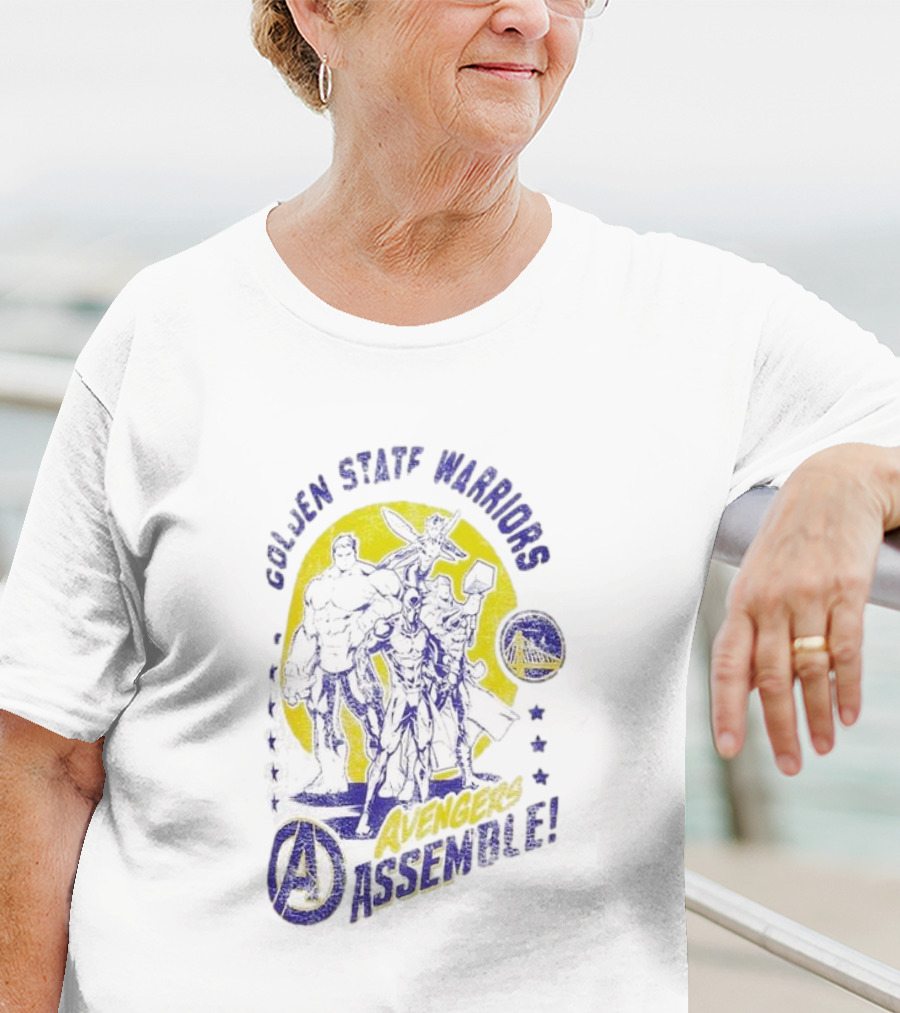 Golden State Warriors Avengers Assemble Marvel Squad T-Shirt